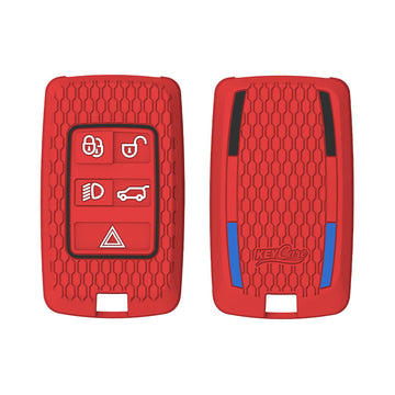 Keycare silicone key cover fit for Range Rover : Sport, Evoque, Velar, Discovery, Defender (2018, 2019, 2020, 2021) 5 Button Smart Key (KC73)