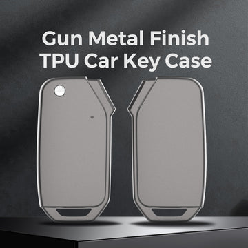 Keyzone TPU key Cover compatible for Kia Seltos, Sonet 2023 onwards 3/4 button flip key (GMTP78)