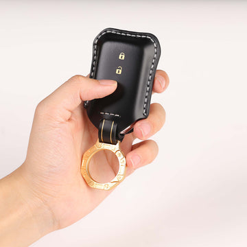 Keycare Italian leather key cover for Elevate, City, Jazz, Amaze 2 button smart key (ITL24_2b)