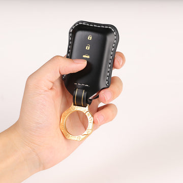 Keycare Italian leather key cover for City, Accord, Amaze, CR-V, WR-V 3 button smart key (ITL24_3b)
