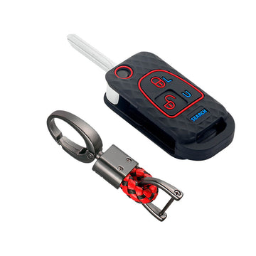 Keycare silicone key cover and keychain fit for : Bolero flip key (KC-14, Alloy Keychain)