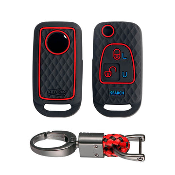 Keycare silicone key cover and keychain fit for : Bolero flip key (KC-14, Alloy Keychain)