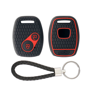 Keycare silicone key cover and keyring fit for : Honda 2 button remote key (KC-21, KCMini Keyring)
