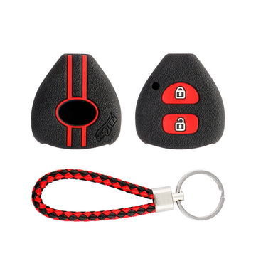 Keycare silicone key cover and keyring fit for : Toyota 2 button remote key (KC-32, KCMini Keyring)