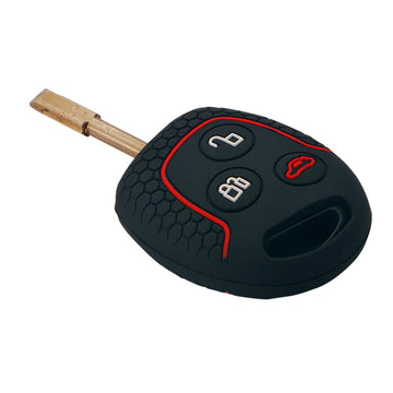 Keycare silicone key cover fit for : Fiesta, Fusion, Figo 3 button remote key (KC-37)