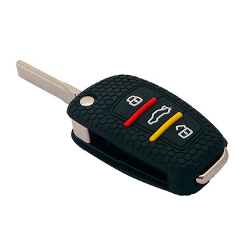 Keycare silicone key cover fit for : Audi 3 button flip key (KC-57)
