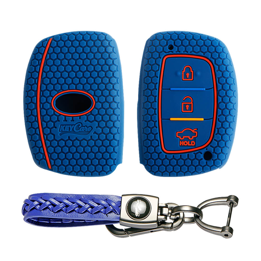 Keycare silicone key cover and keyring fit for : Venue, Elantra, Tucso