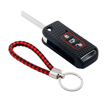 Keycare silicone key cover and keyring fit for : XUV500 flip key (KC-11, KCMini Keyring)