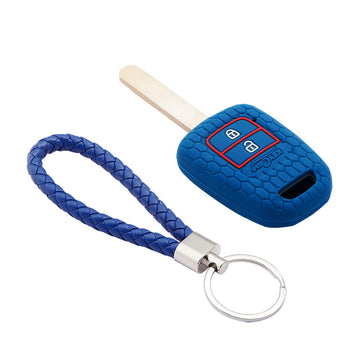 Keycare silicone key cover and keyring fit for : Wr-v, City, Jazz, Amaze 2014+ 2 button remote key (KC-33, KCMini Keyring)