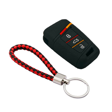 Keycare silicone key cover and keyring fit for : Tiguan, Jetta, Passat Highline smart key (KC-40, KCMini Keyring)