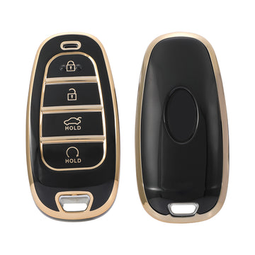 Keyzone TPU Key Cover For Hyundai : Tucson 2022 4 Button Smart Key (TP75)
