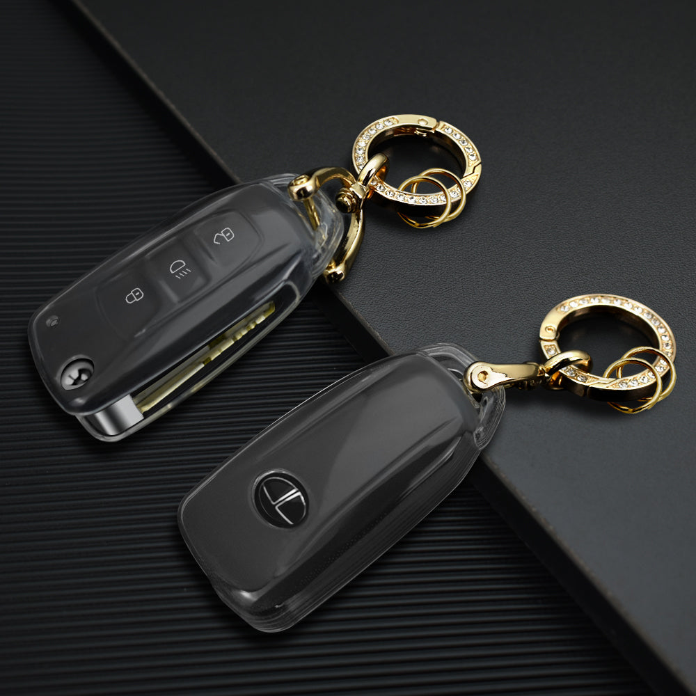 TPU Auto Flip Schlüssel Fall Abdeckung Keychain Protector für