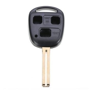 Keyzone Aftermarket Replacement Remote Key Shell Compatible for : Lexus 3 Button Remote Key (Key-Shell)