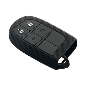 Keyzone carbon fiber key cover fit for : Compass, Trailhawk smart key (T1)