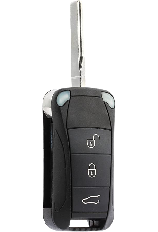 Keyzone Aftermarket Replacement Flip Key shell Compatible for : Porsch