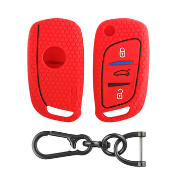 Keycare silicone key cover and keyring fit for : Kd B11 Universal remote flip key (KC-01, Zinc Alloy)