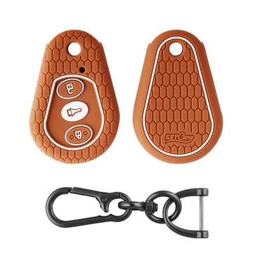 Keycare silicone key cover and keyring fit for : Scorpio hanging remote (KC-02, Zinc Alloy)