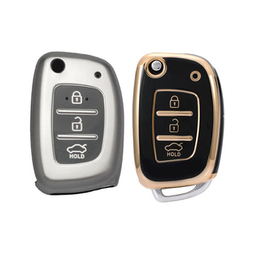 Keyzone Combo Pack – TPU Key Covers (TP10 & GMTP10) for Creta, i20, Venue, Tucson, Alcazar, Grand i10, Aura, Xcent, Exter Flip Key