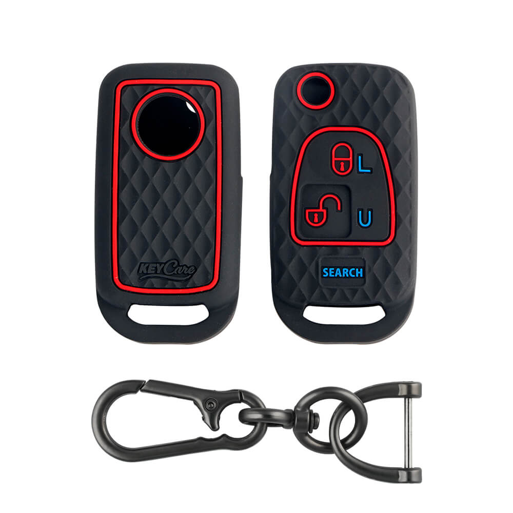 Keycare silicone key cover and keychain fit for : Bolero flip key (KC-14, Zinc Alloy)