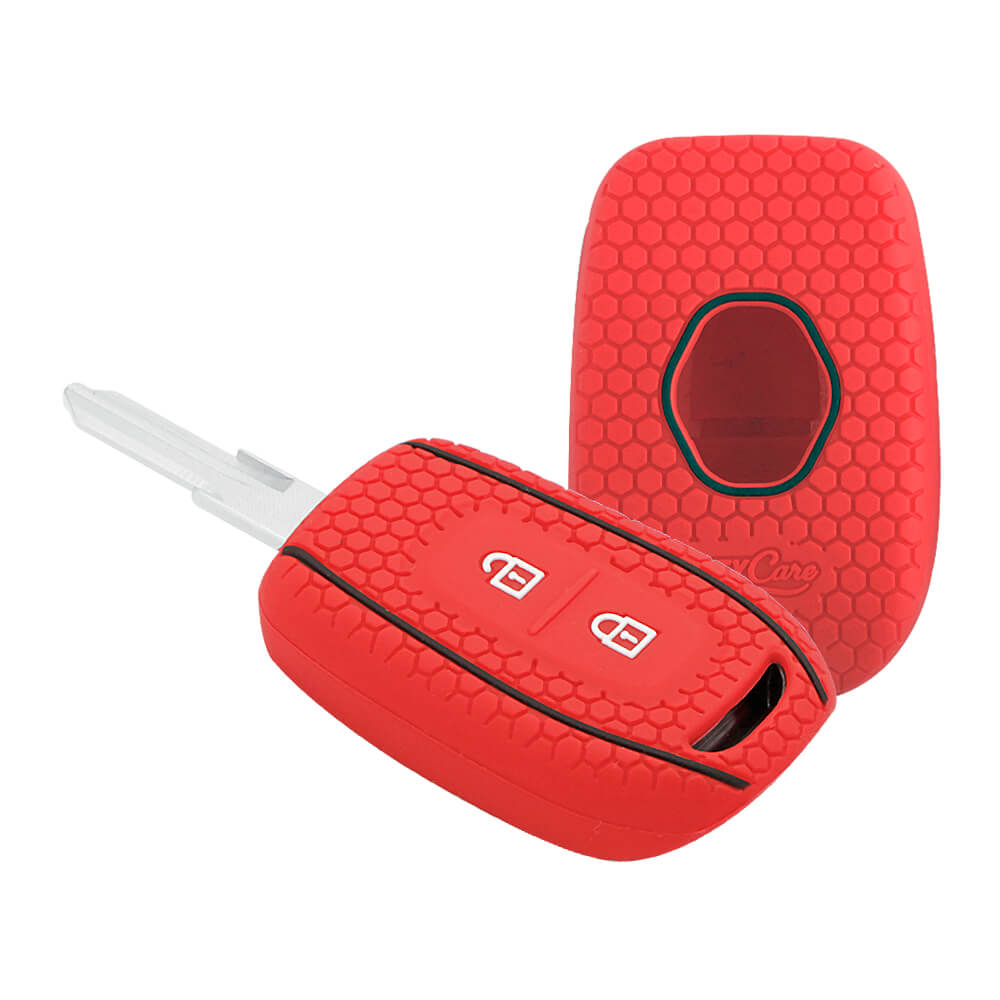 Keycare silicone key cover fit for : Kwid, Duster, Triber, Kiger remote key (KC-17) - Keyzone