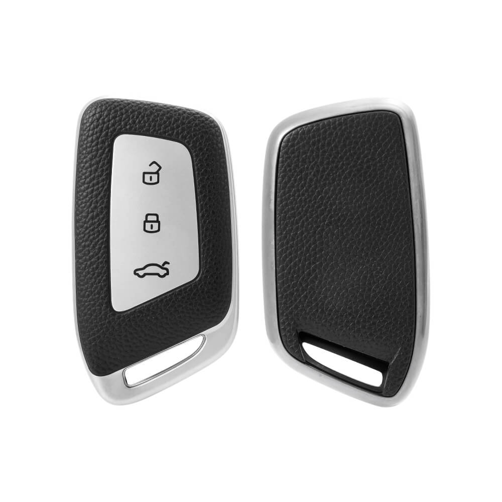 Keyzone Leather TPU Key Cover Compatible for MG Hector Smart Key (LTPU64)
