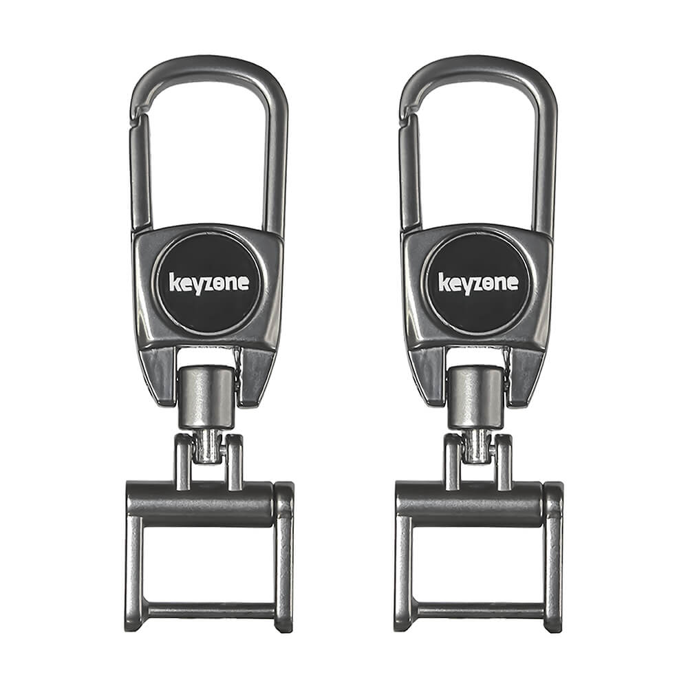 Keyzone metal alloy key holder for Men and Women, Heavy Duty Tactical