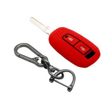 Keycare silicone key cover and keyring fit for: Indica Vista, Indigo Manza 2 button remote key (KC-22, Zinc Alloy) - Keyzone