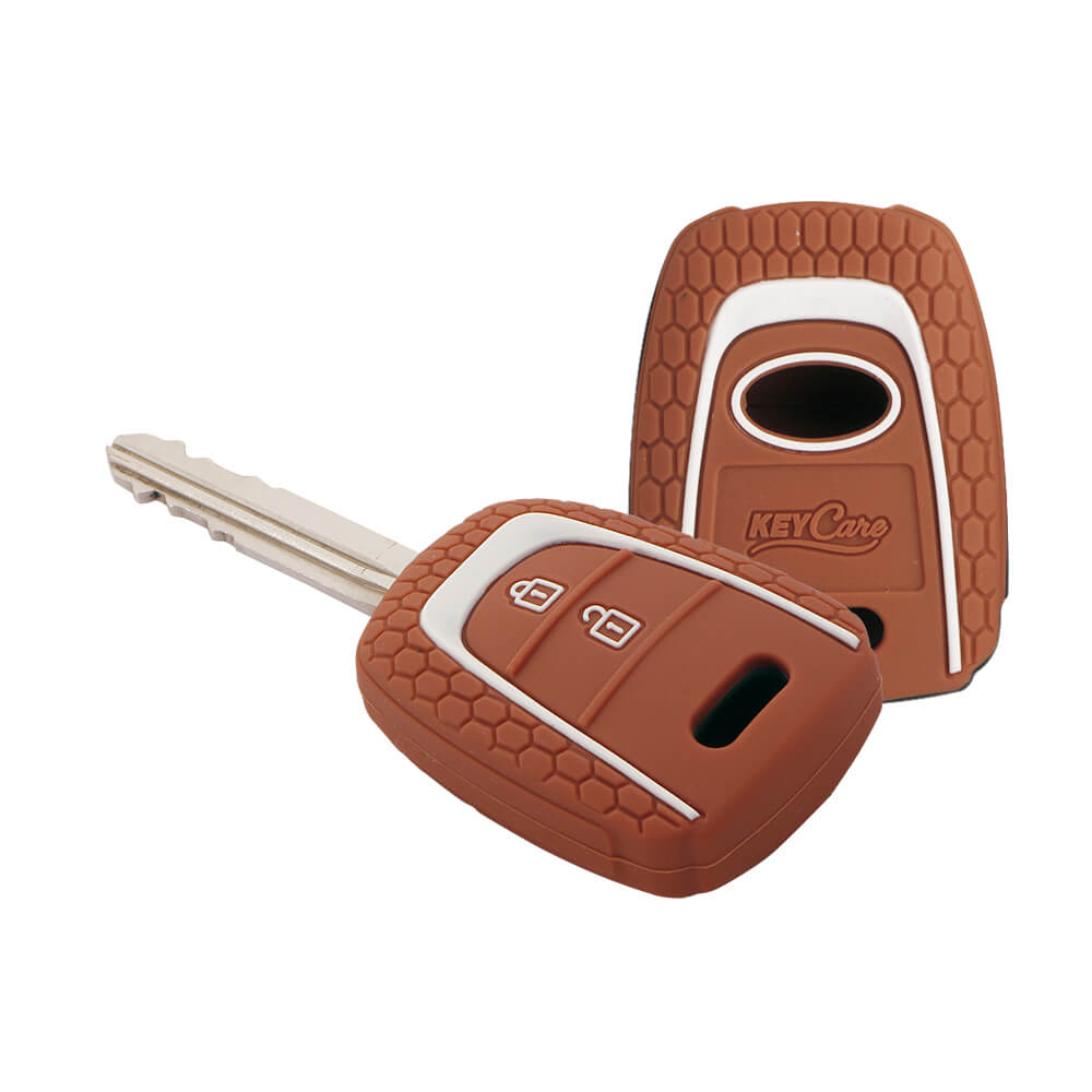 Keycare silicone key cover fit for : Santro, Eon, I10 Grand remote key (KC-27) - Keyzone