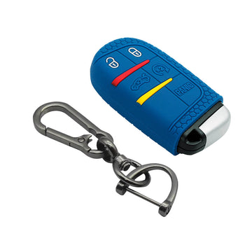 Keycare silicone key cover and keyring fit for : Compass, Trailhawk smart key (KC-28, Zinc Alloy)