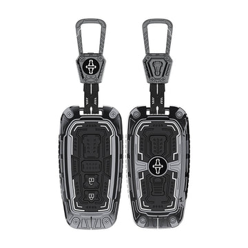 Keyzone Iron Core Series Key cover Compatible for Toyota Innova Crysta, Innova HyCross, Hilux 2 Button Smart key (IC18-2B)