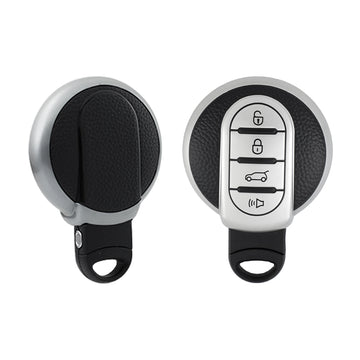 Keyzone leather TPU key cover compatible for Mini Cooper Clubman Countryman smart key (LTPU) - Keyzone