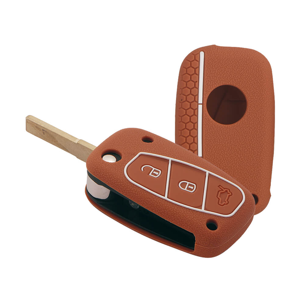 Keycare silicone key cover fit for : Linea, Punto, Avventura flip key (KC-38) - Keyzone