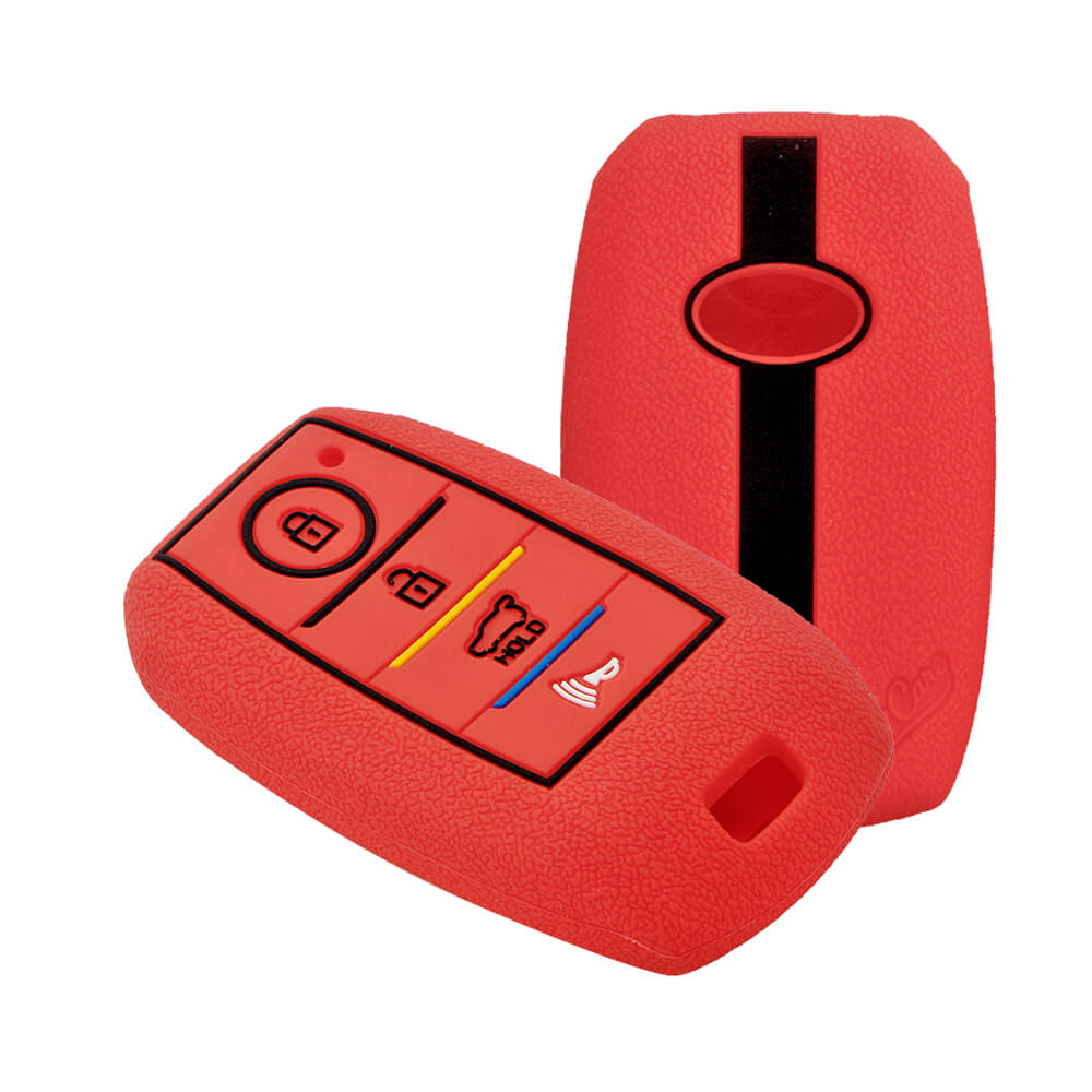 Keycare silicone key cover fit for : Kia Seltos 4 button smart key (KC-49) - Keyzone