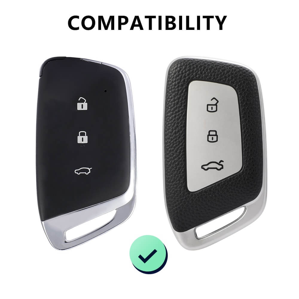 Keyzone Leather TPU Key Cover Compatible for MG Hector Smart Key (LTPU64) - Keyzone