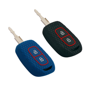 Keyzone Striped Key Cover – Mix Color Combo Offer (Buy 2 & Save) for Kwid, Duster, Triber, Kiger Remote Key (KZS-07)