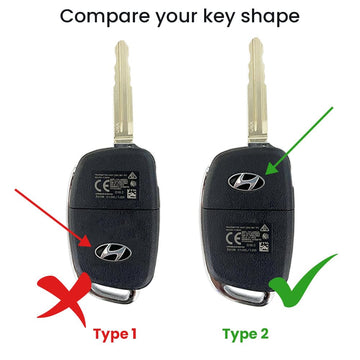 Keycare TPU Key Cover and Keychain For Hyundai : Creta, I20 2020, I20 Elite, I20 Active, Grand I10, Aura, Xcent 19 Onwards, Venue Flip Key (TP10)