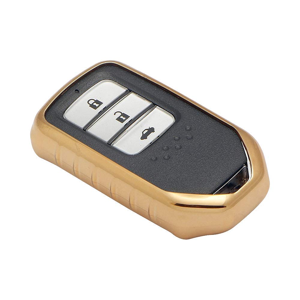 Keyzone TI-TPU key cover fit for : Honda City, Elevate, Civic, Jazz, Brio, Amaze, CR-V, WR-V, BR-V, Mobilio, Accord 2b/3b/4b/5b Smart Key (Ti-TPU) - Keyzone