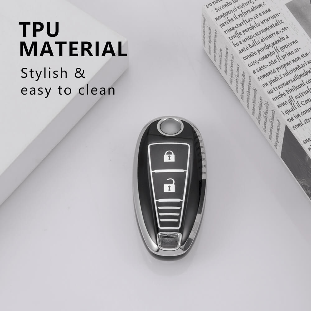 Keyzone Pack of 2 TPU Key Cover For Toyota : Urban Cruiser Smart Key (KZTP04-Pack of 2) - Keyzone
