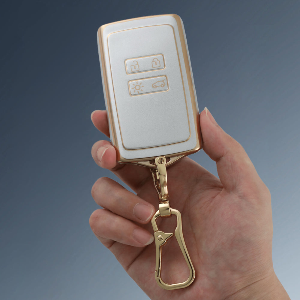 Keyzone DTPU key cover & keychain for Kiger, Triber smart card (DTP46, DAlloy)