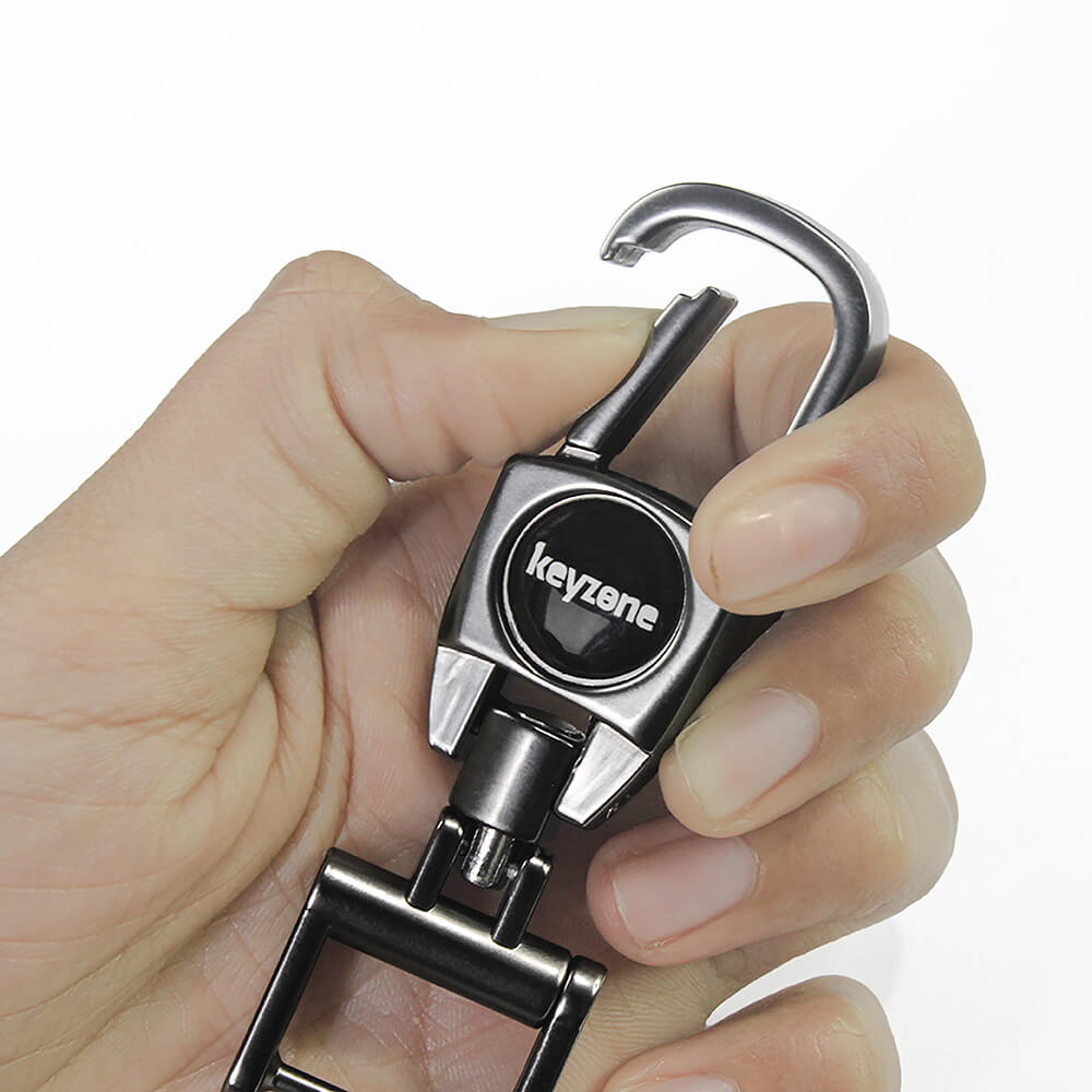 Keyzone metal alloy key holder for Men and Women, Heavy Duty Tactical
