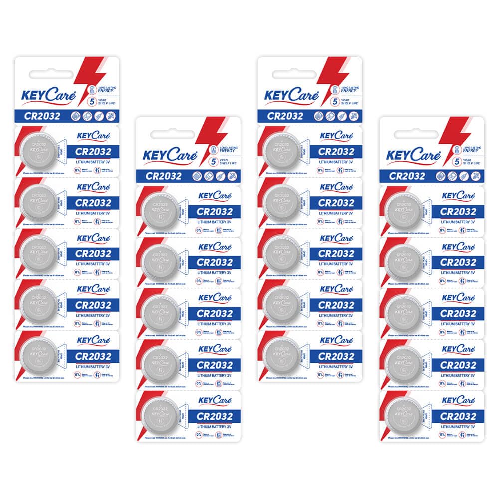 KeyCare CR2032 Lithium Coin Batteries 3V (Pack of 20)