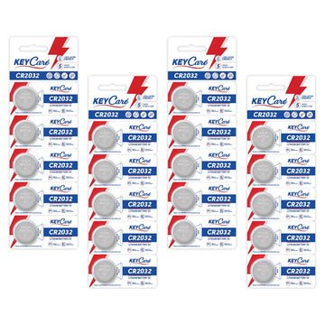 KeyCare CR2032 Lithium Coin Batteries 3V (Pack of 20)
