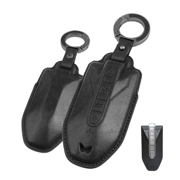 Keyzone Vintage Leather Key Cover for Mahindra XUV 7XO, BE 6, XEV 9E, XEV 9S, BE 6 Formula E Edition, BE 6 FE (6-Button Smart Key) (VL92)