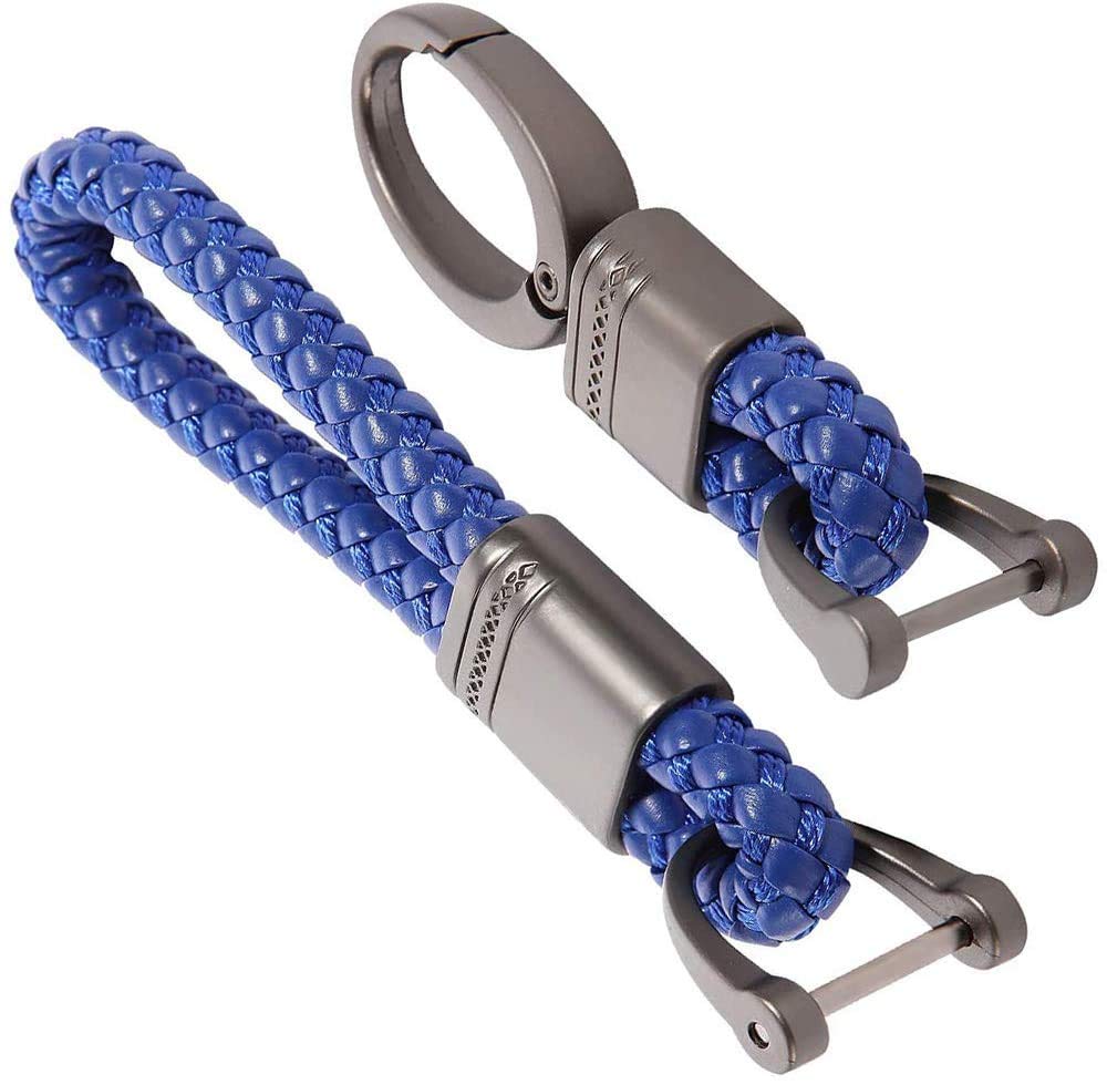 Keycare car leather keychain metal alloy buckle key holder keyring org