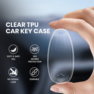 Keyzone clear TPU key cover fit for Suzuki : Baleno, Ciaz, Ignis, S-Cross, Vitara Brezza 3 Button Smart Key (CLTP04)