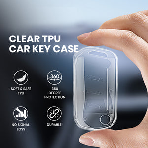 Keyzone clear TPU key cover for Thar, Bolero, Scorpio, XUV700, XUV400, XUV3x0, XUV300, TUV300, Marazzo flip key (CLTP09)