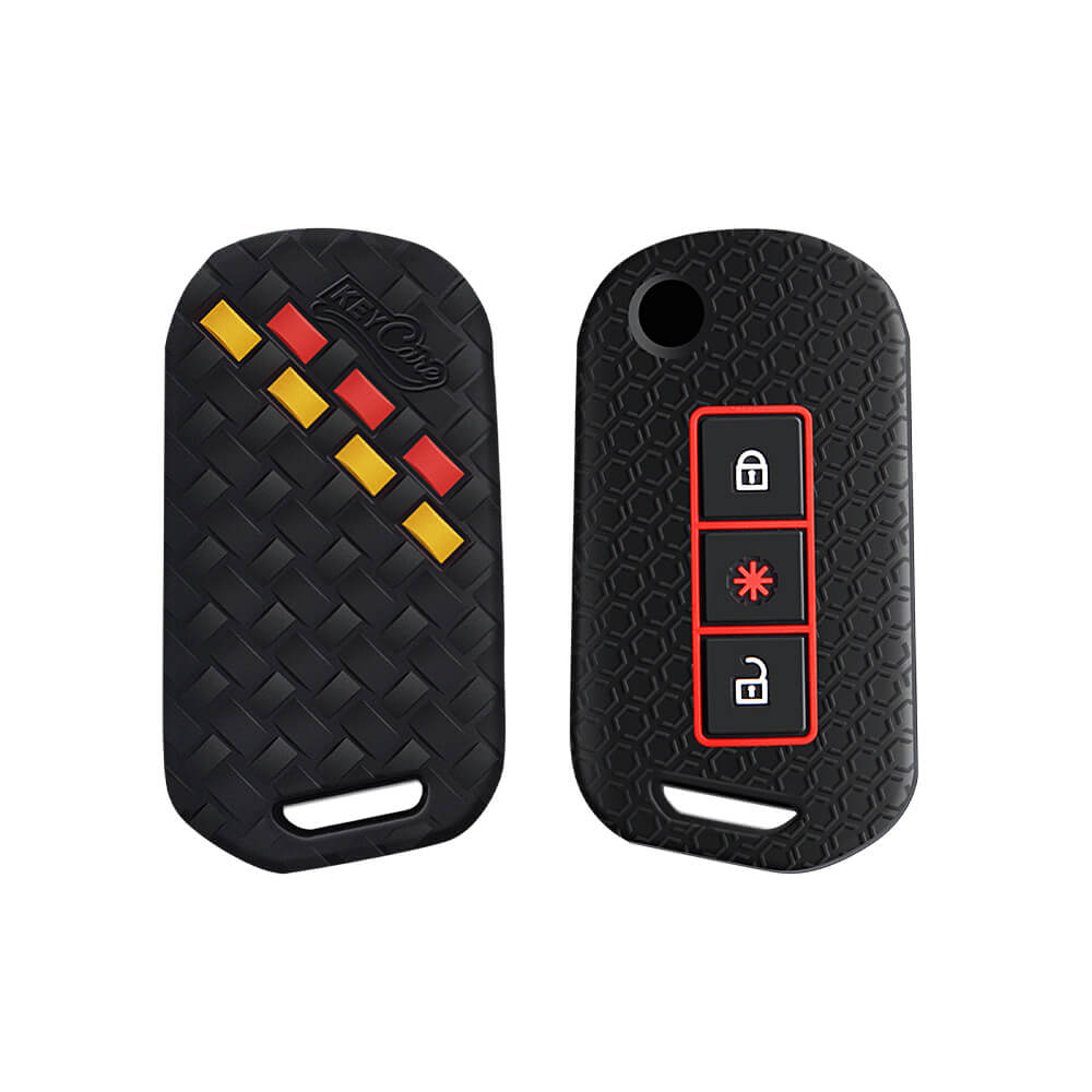 Keycare DE Series silicone key cover fit for : Marazzo, TUV300 Plus, Scorpio, Thar 2020, XUV700, XUV300, Bolero 2020, XUV400, Scorpio-N flip key (DE-09) - Keyzone