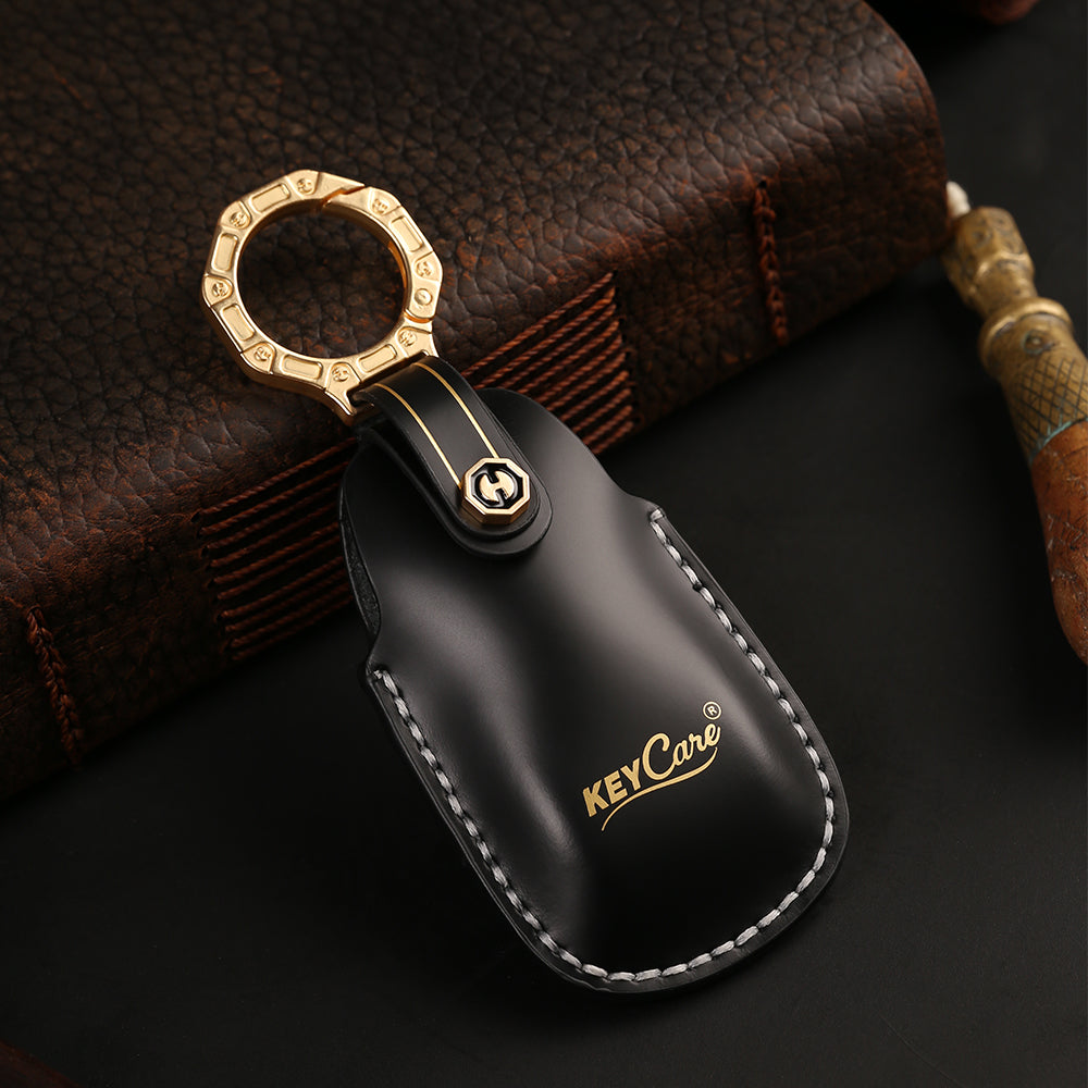 Keycare Italian leather key cover for E-Class S-Class A-Class C-Class G-Class 2020 Onwards 4 button smart key (ITL70) - Keyzone