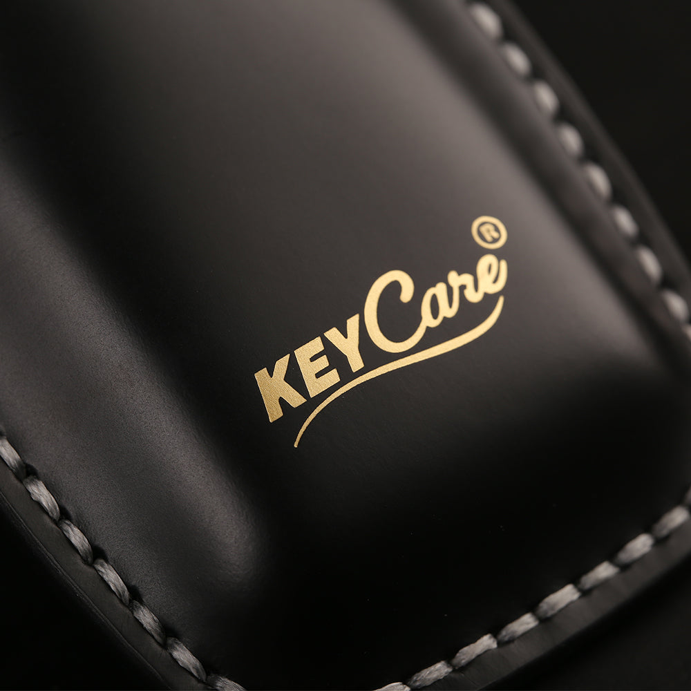 Keycare Italian leather key cover for Seltos, Sonet, Carens, Seltos X-line 4 button smart key (ITL61) - Keyzone