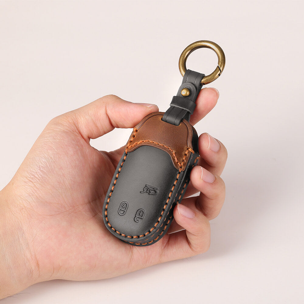 Program Trailhawk Key Jeep Compass Trailhawk Dual Leather Key Cover | Keyzone®